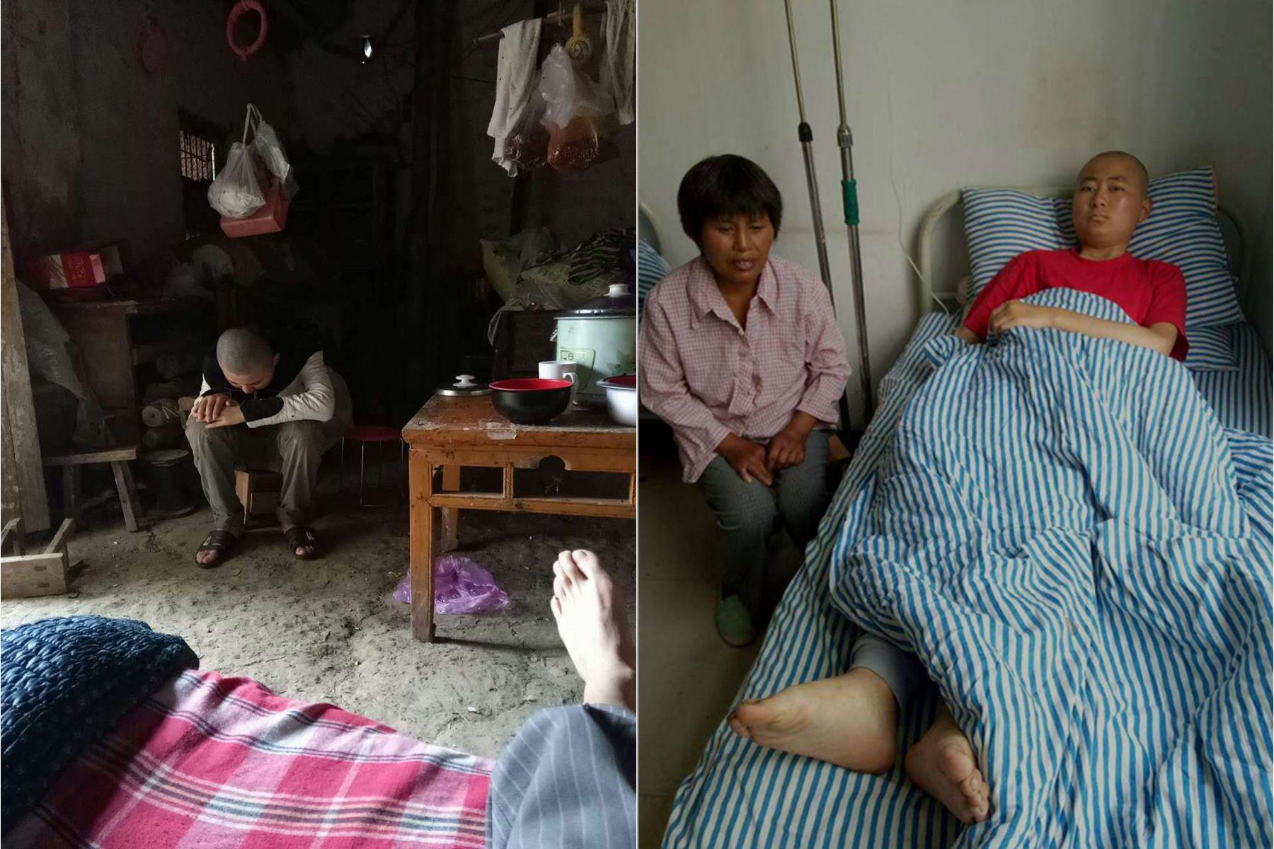 男孩得重病沿街求助 无人捐钱住救助站