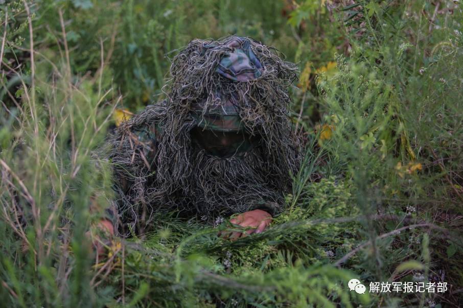 穿上伪装服的狙击手原来是这样!难得一见