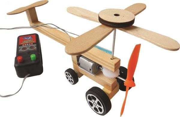 儿童手工科技diy发明制作小飞机模型图解