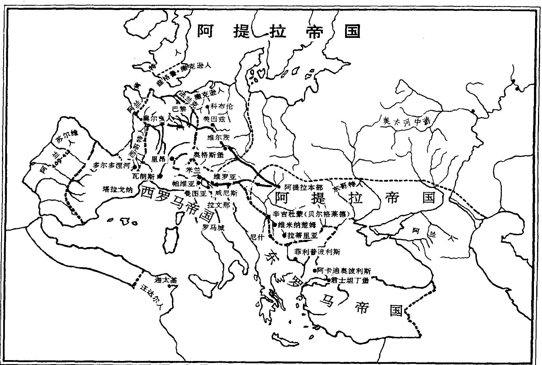 匈人帝国面积图片