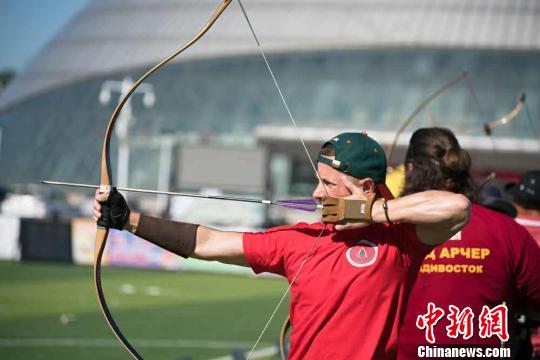中俄射箭选手在绥芬河拉开弓战序幕