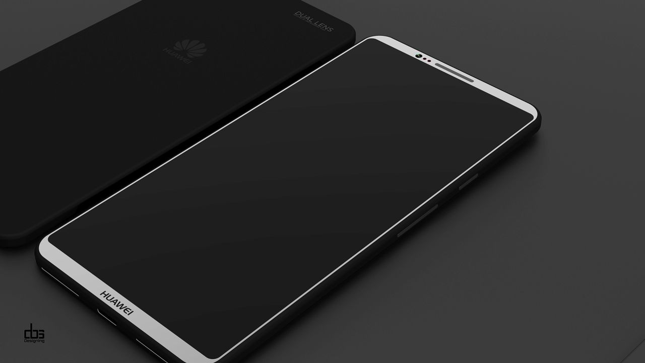 华为p11概念设计超窄边框双后置摄像头