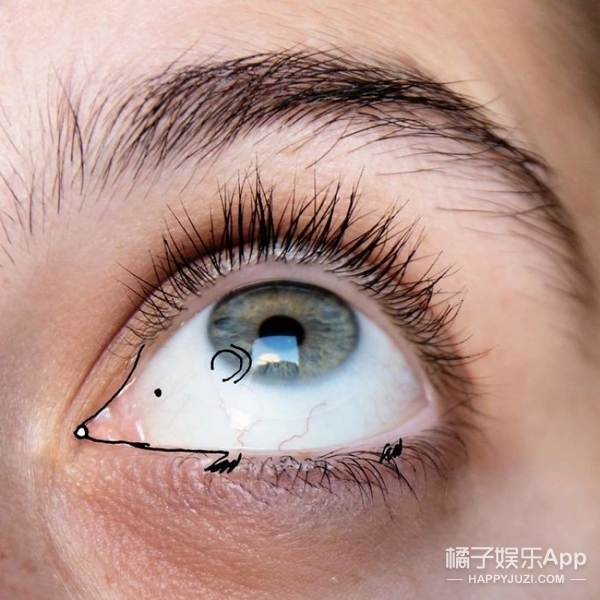 安静的骏马她通过将嘴唇,眼睛,鼻子和耳朵的快照分割成各种草图(从