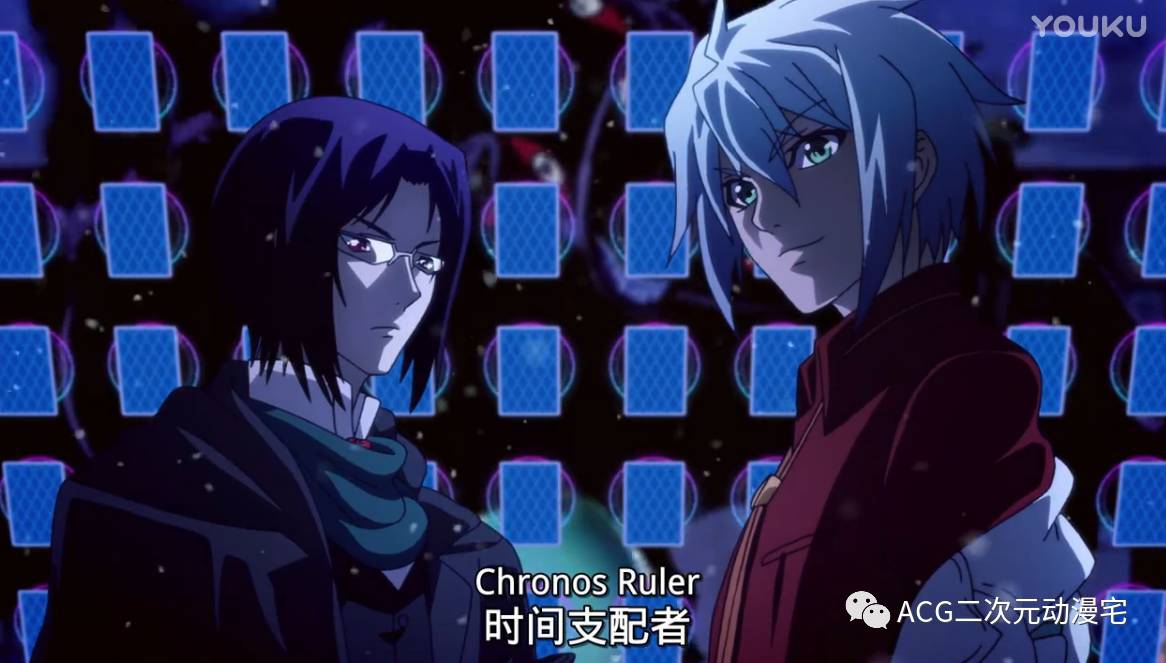 正统白发的正太美少年男主角维克托,标准双马尾萝莉女主角蜜娜,胸大黑