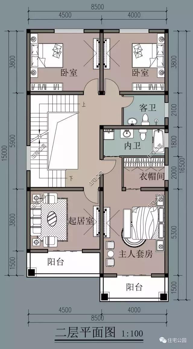 16米x8米房屋设计图图片