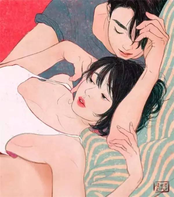 看完想恋爱韩国美女插画师画下温暖的情侣日常甜炸了