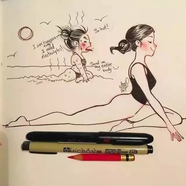 姑娘第一次做瑜伽,太扎心了,哈哈哈······(男士勿入!