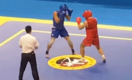 开赛2秒光速ko对手 全运冠军创中国散打纪录