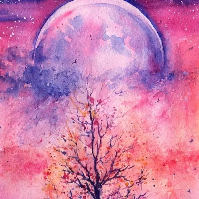 唯美的水彩画了让人想住在画中