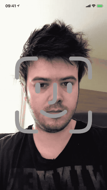 首先是face id的录入动画,当face id在录入过程中识别到人脸时,会从