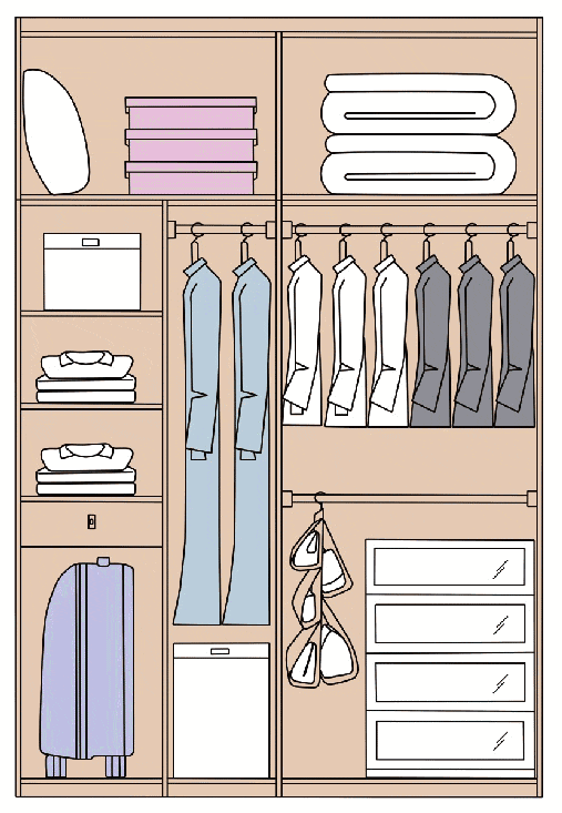 口袋式衣物收纳法,衣柜瞬间空出一半,叠好的的衣服不散还很好看__凤凰