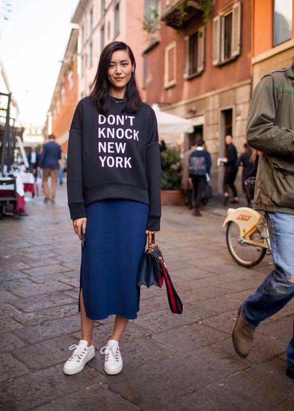 把t恤穿到冬天的最时髦方法,厉害了!