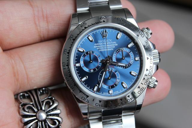 这抹蓝色不属于忧伤劳力士迪通拿1165090071蓝盘腕表