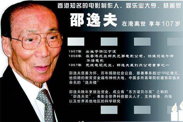 揭秘百岁老人邵逸夫长寿秘诀,坚持工作到103岁才退休_凤凰网健康_凤凰