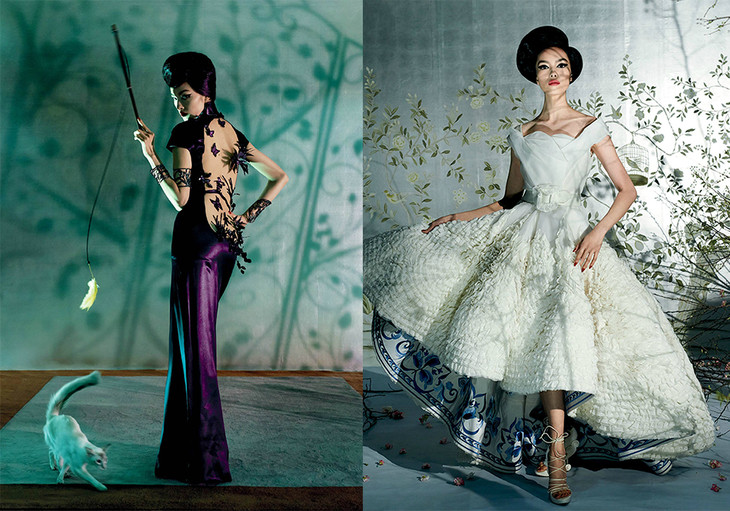 孙菲菲出镜2015年met gala"中国风:镜花水月"主题大片