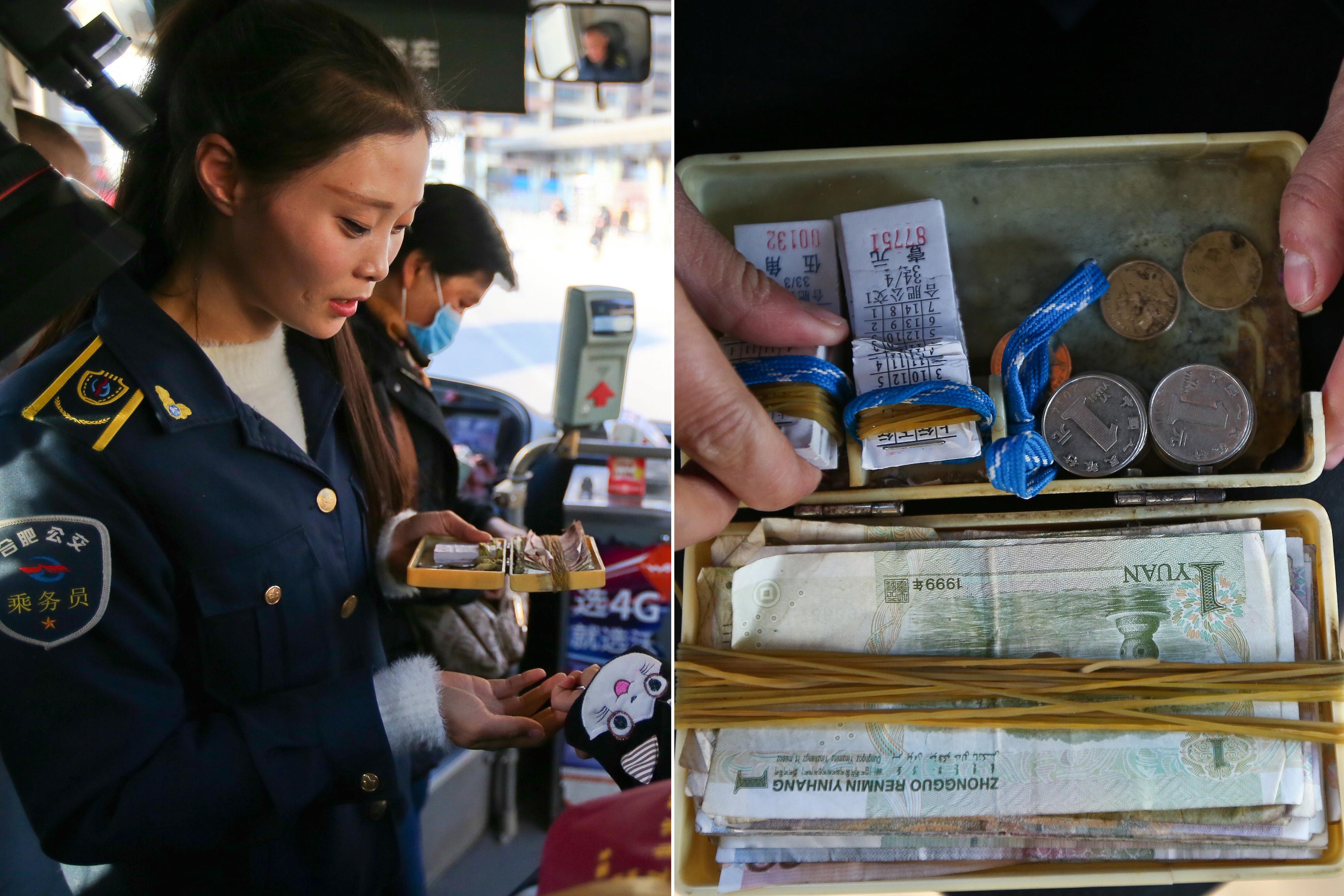 最后一位售票员下岗合肥公交告别61年人工售票