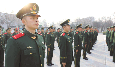 山东东营武警图片