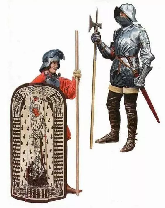 路易麾下的其他步兵,主要来自德意志文化盛行的波西米亚和西里西亚