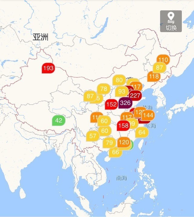上海雾霾指数(上海雾霾指数实时预报)