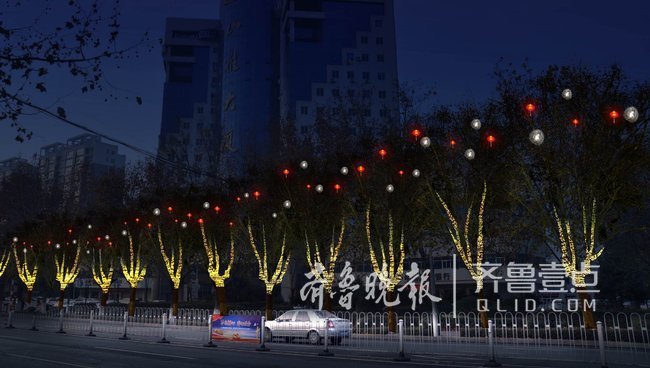 济宁城区主干道2月8日靓起来红星路再现济宁古八景