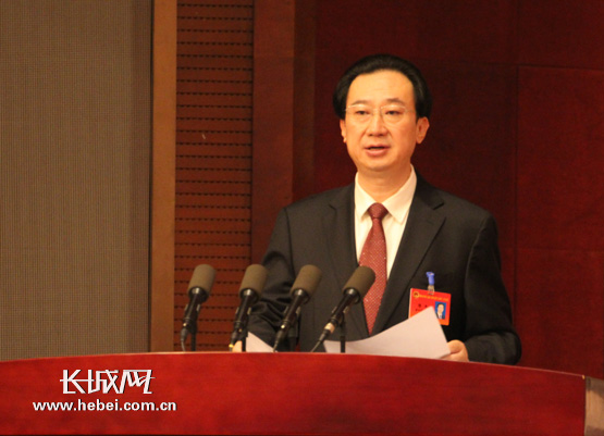 廊坊市市长陈平代表市政府向大会作政府工作报告