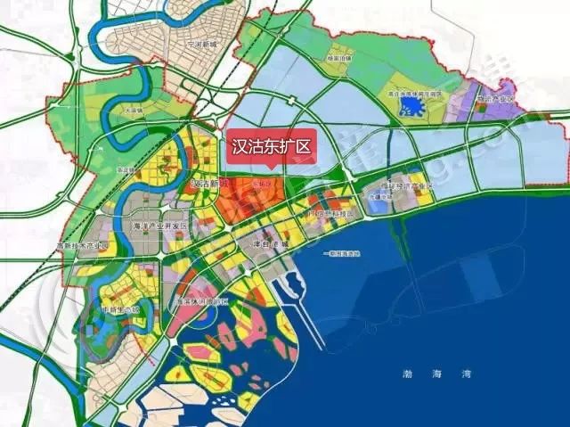 汉沽东扩区规划图图片