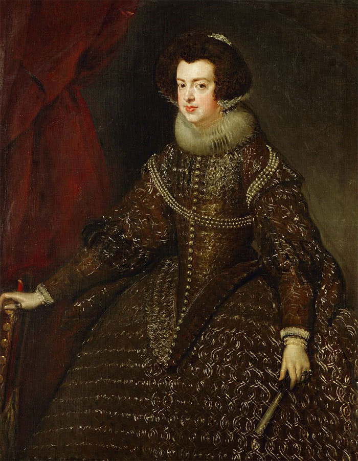 伊莎贝拉一世画像伊莎贝拉具有葡萄牙王室和西班牙王室的双重血统,她