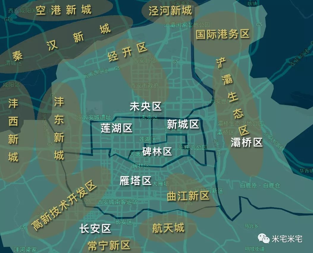 2018年西安市区县经济总量排名_西安市区放大地图(2)
