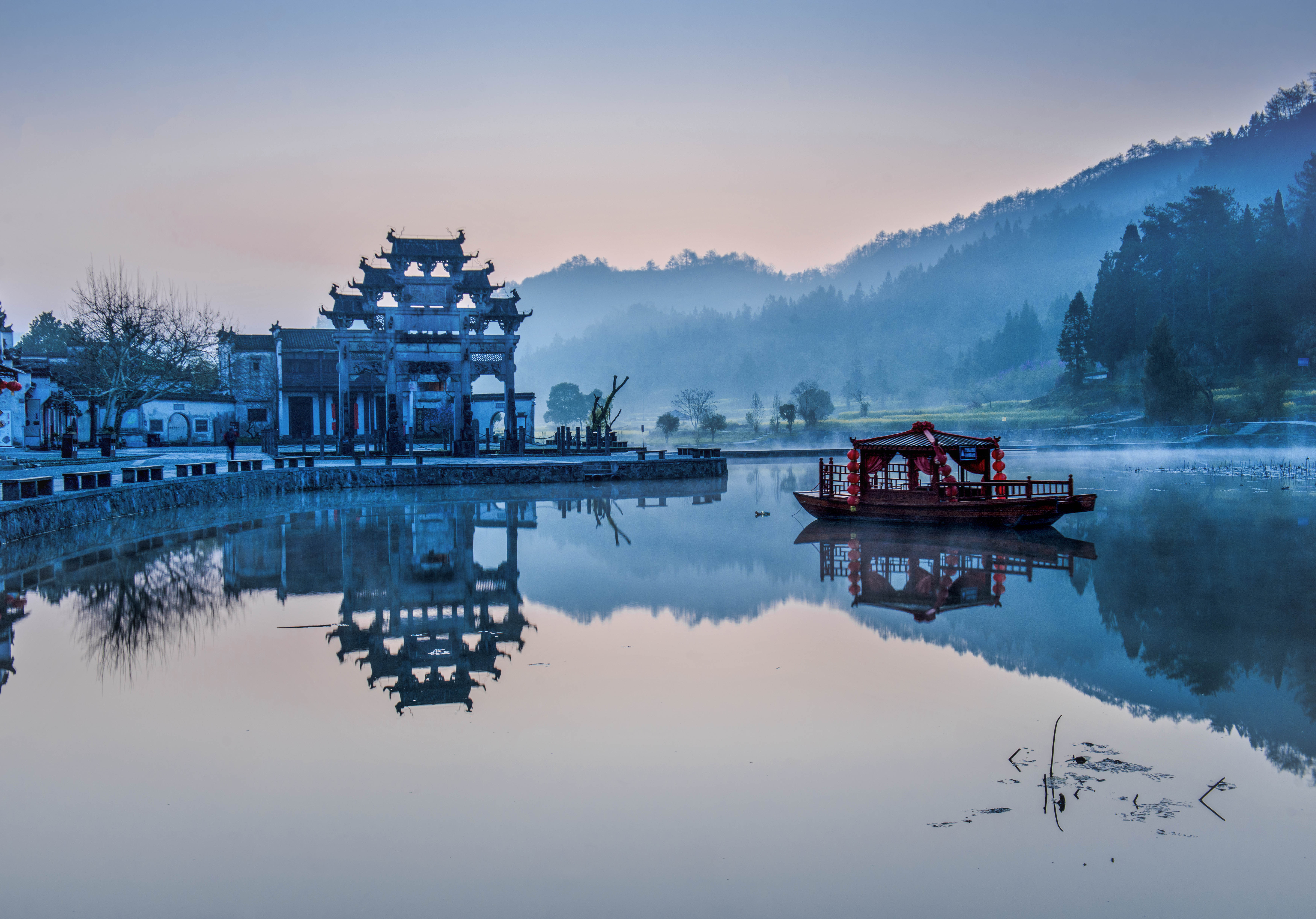 这个大早没白起,让我见到了最美的西递