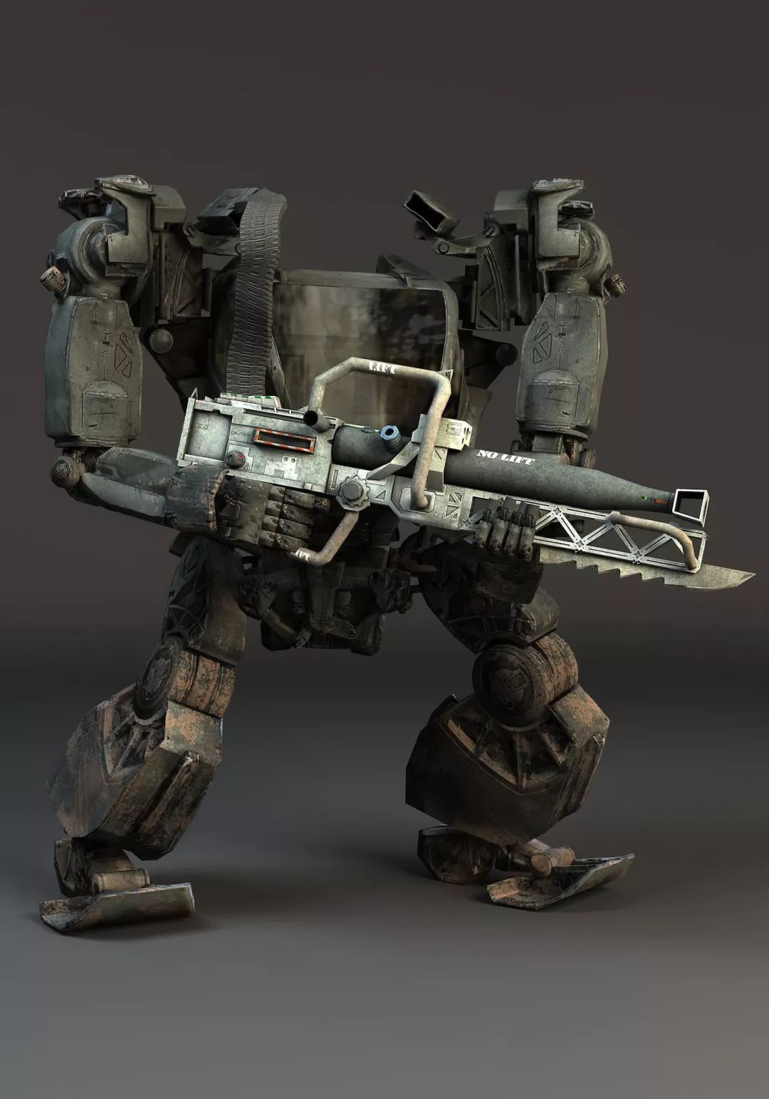 但由于工业感十足,这个在电影中供给雇佣兵使用的机甲人(正式名为 amp