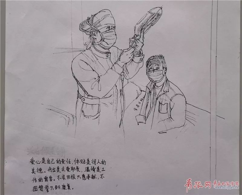 暖心护士们收到来自患者的画像