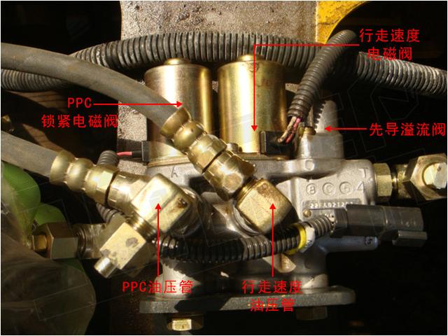 小松60电磁阀顺序图片