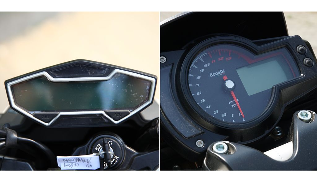 新款春风650nk整体线条硬朗,造型犀利,其前脸要比黄龙600更有战斗气息