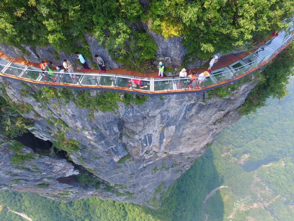 游览张家界国家森林公园核心景区"阿凡达"取景地袁家界,天子山景区