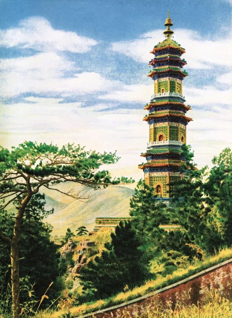 玉泉山圣缘寺琉璃塔