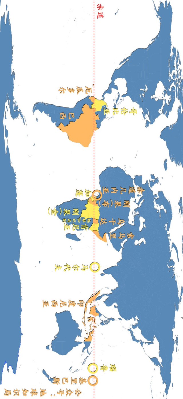 赤道地图位置图片