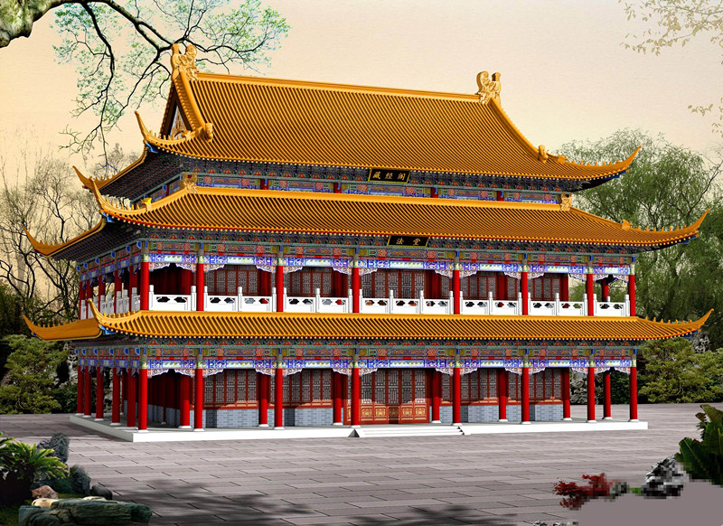 佛教圣地陕西寺院规划设计陕西寺庙效果图设计十分灵验