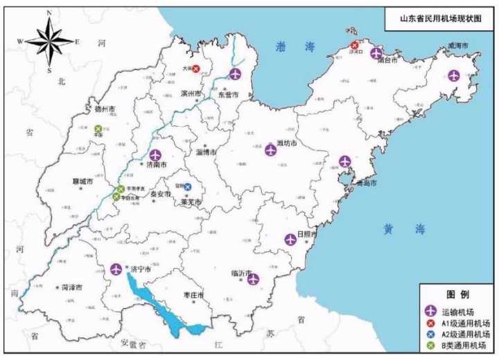 潍坊未来将新建5个机场:布局青州诸城滨海安丘昌乐