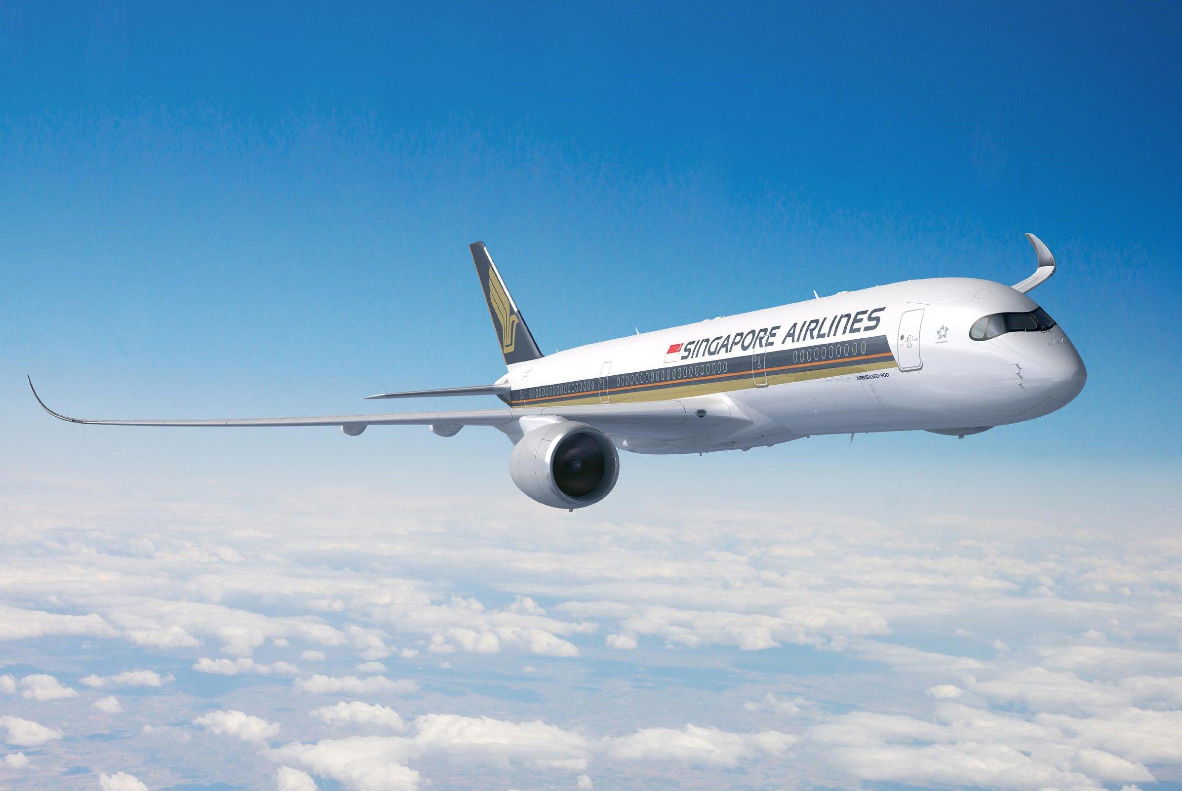 新加坡航空首架a350-900ulr试飞画面