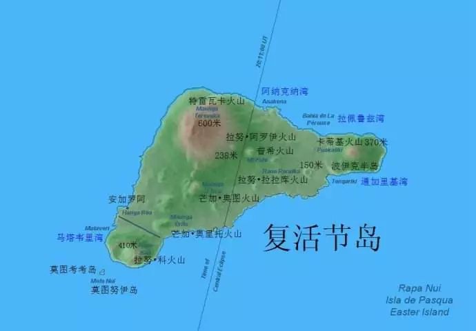 复活节岛是一个"前不着村,后不着店"的孤岛——这个岛往东3500公里