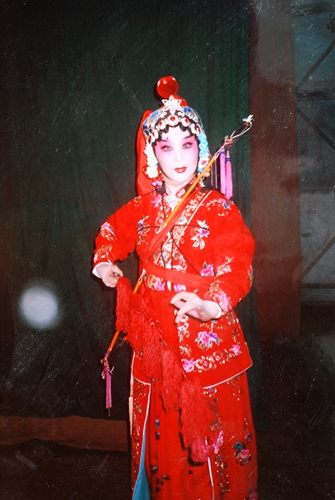 宋丹菊给王瑶卿音配像《悦来店》剧照,饰何玉凤.受访者供图