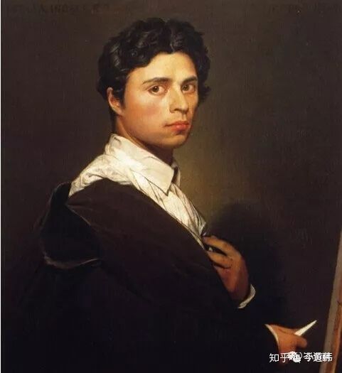 《安格尔自画像》(图片来自网络) 安格尔(ingres,1780—1867)大卫的