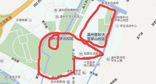 温州大学城位于瓯海区茶山街道,聚集了温州的各大高校,公共园林绿地
