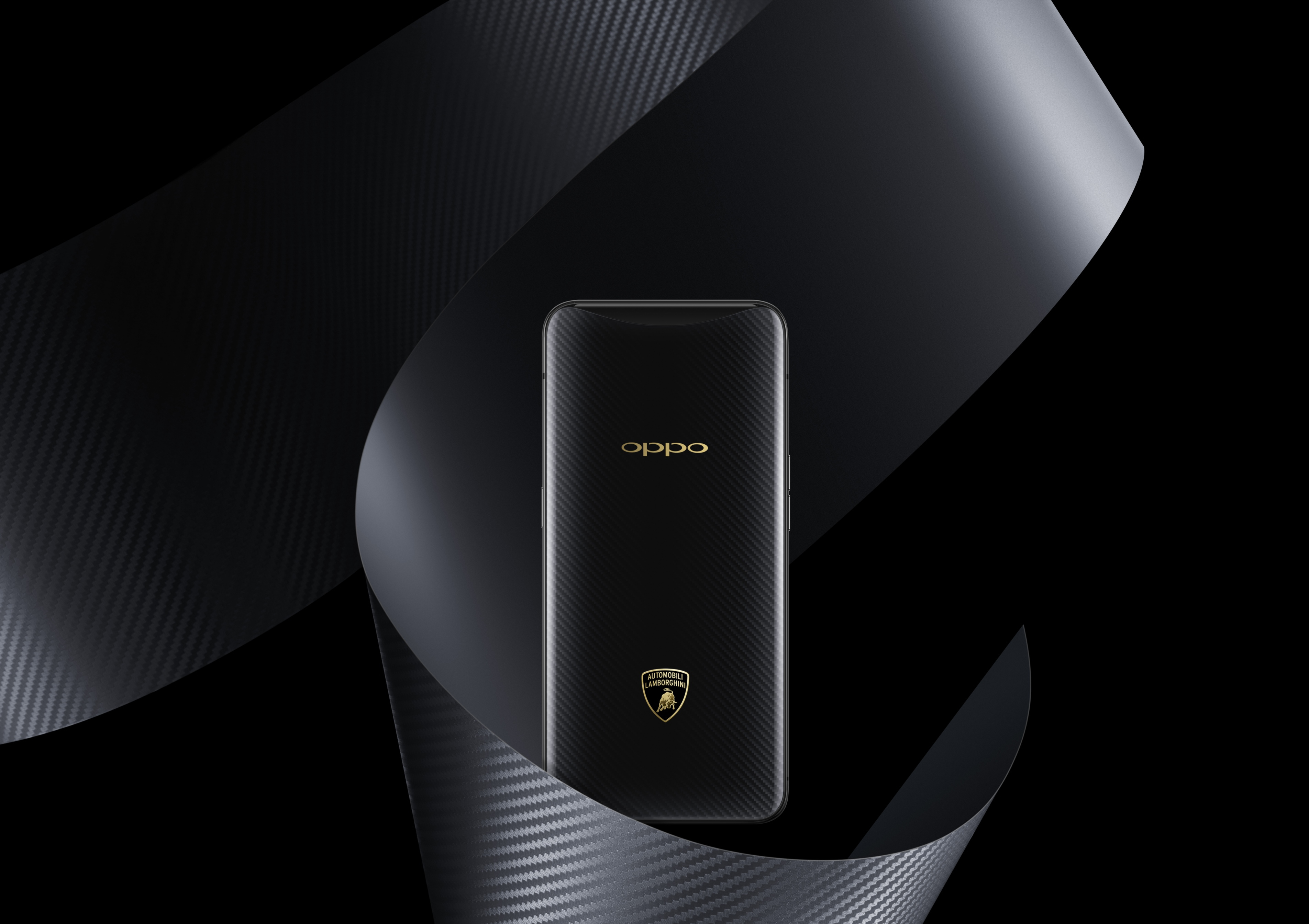 oppo find x牵手兰博基尼汽车,演绎速度与激情