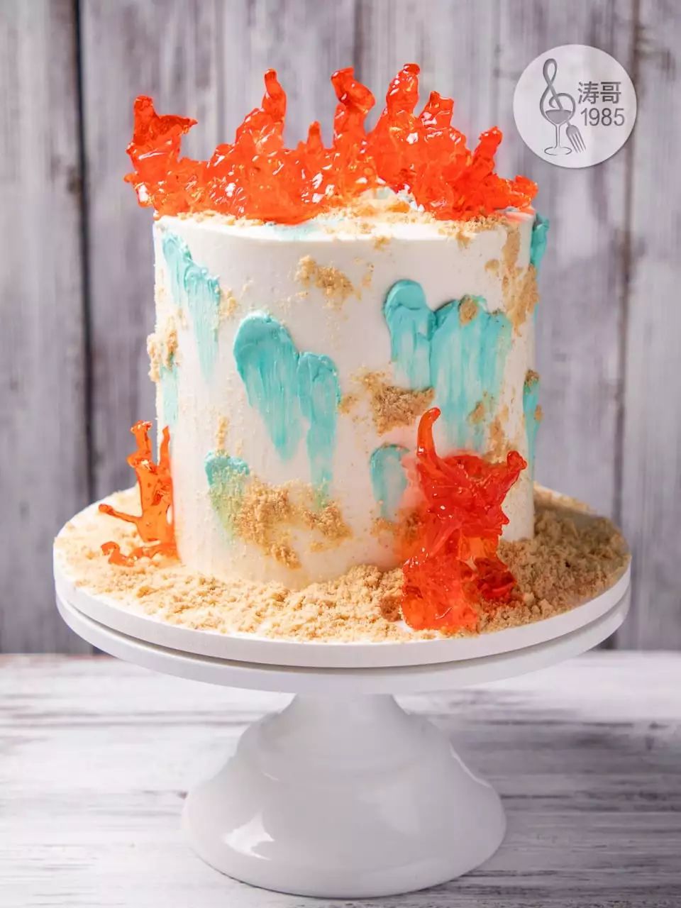 新奇的珊瑚蛋糕,看一眼就会爱上的海洋风 - 视频教程