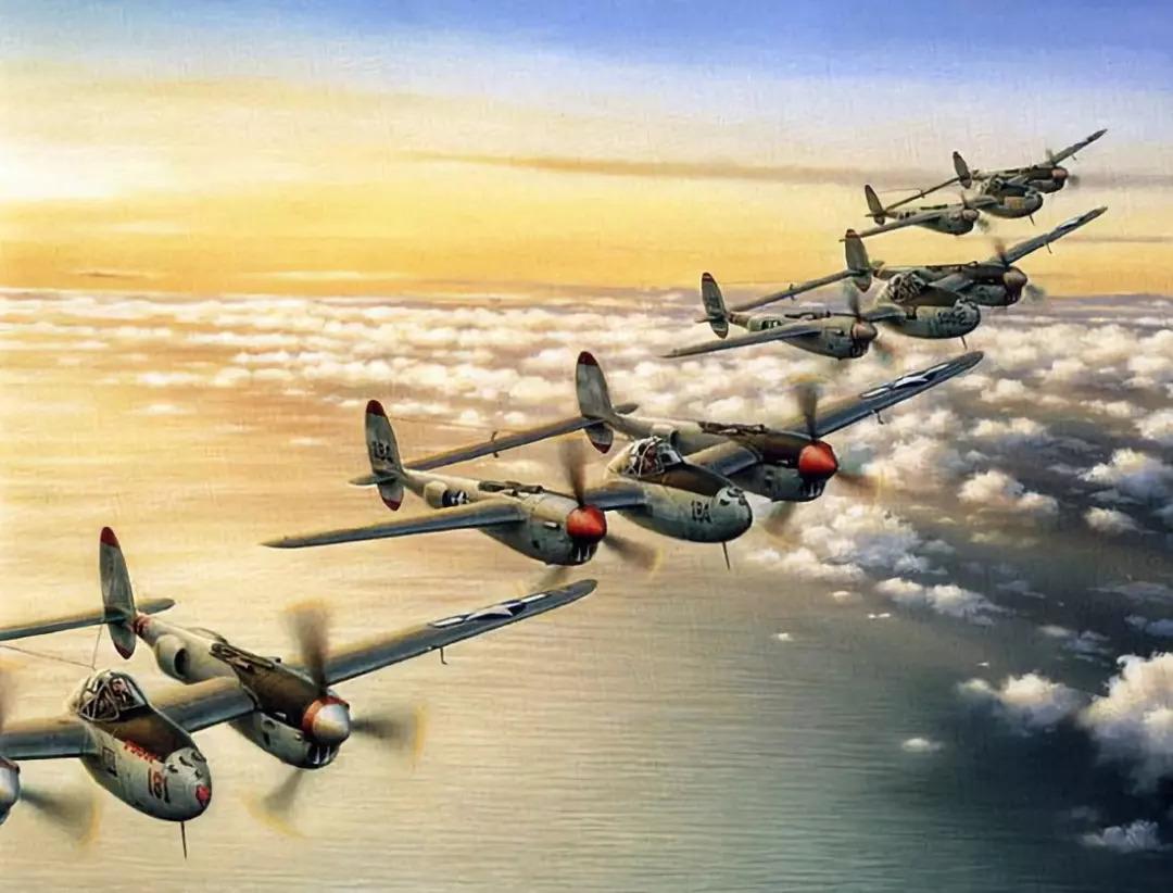 我要打五十个!二战美军最后一个p38王牌突袭德国机群之战