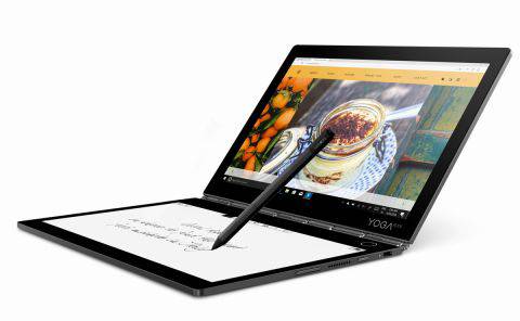 联想发布最新双屏幕笔记本yoga book c930,售价1000美元_凤凰网科技