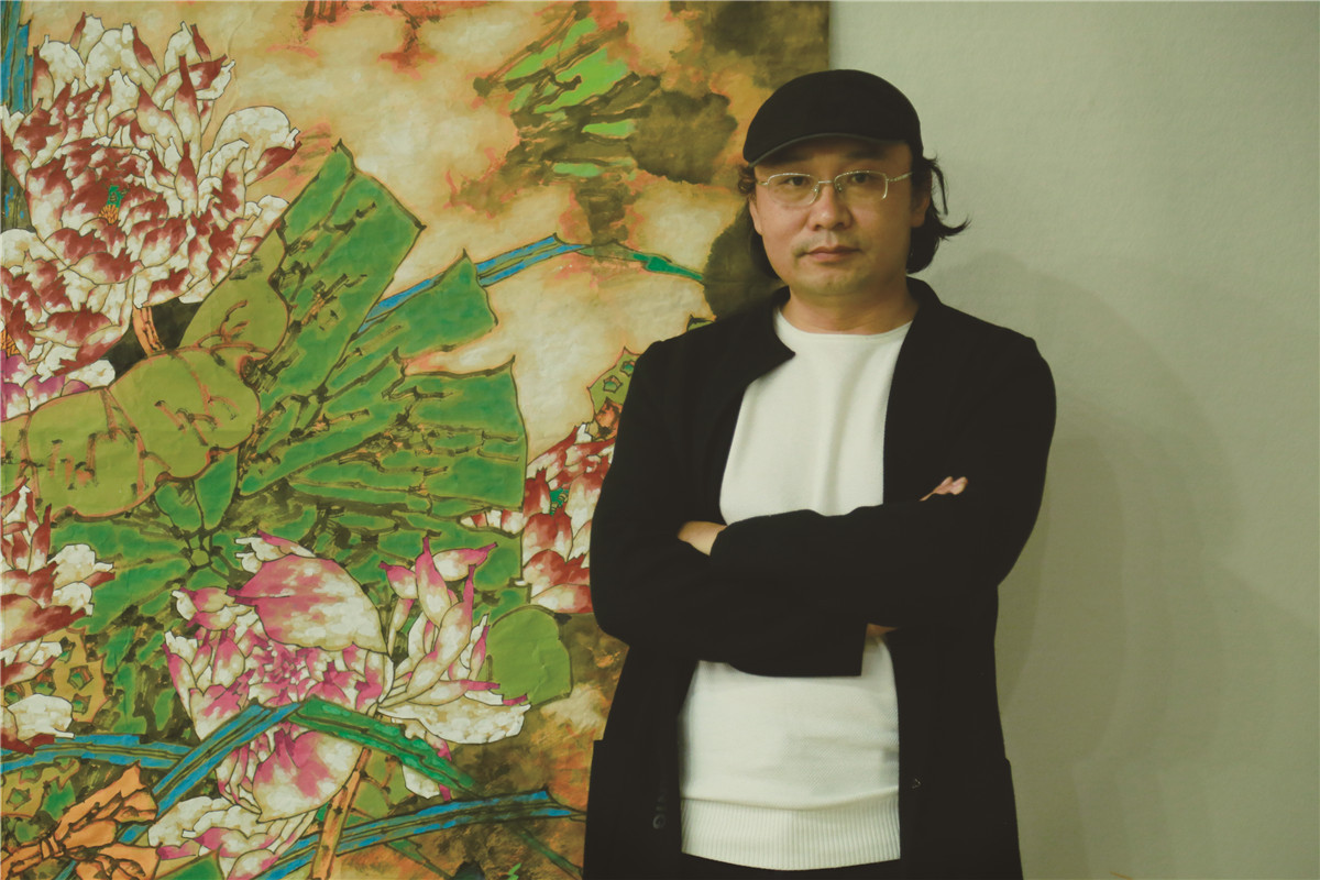 画笔丹青迎国庆:著名画家胡朝水