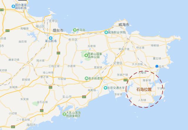 威海石岛地图图片