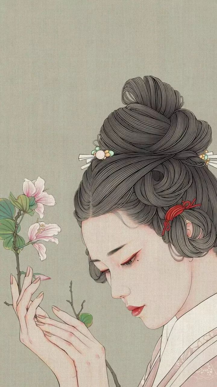 女孩画笔下那些惊艳了时光的美人们越发显得美丽动人